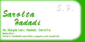 sarolta hadadi business card